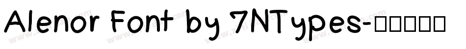 Alenor Font by 7NTypes字体转换